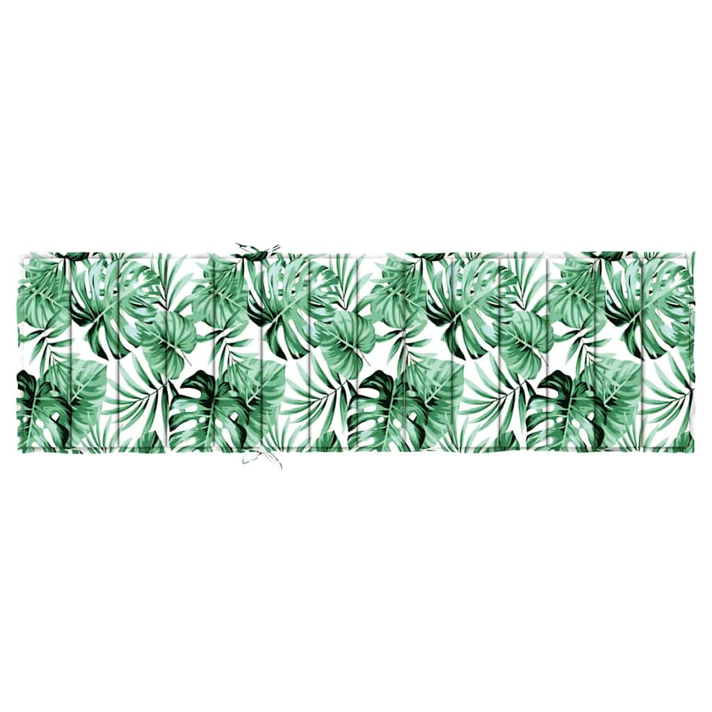 Solsengpute Blomster grønn 200 x 70 x 4 cm Oxford-stoff