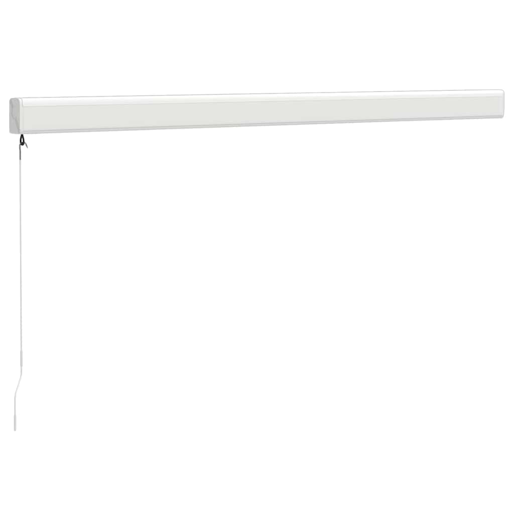 Uttrekkbar markise oransje og brun 3,5x2,5 m stoff og aluminium