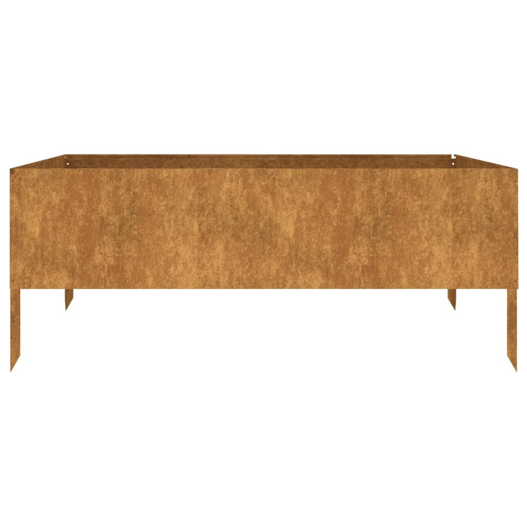 Høybed 100x100x41 cm cortenstål