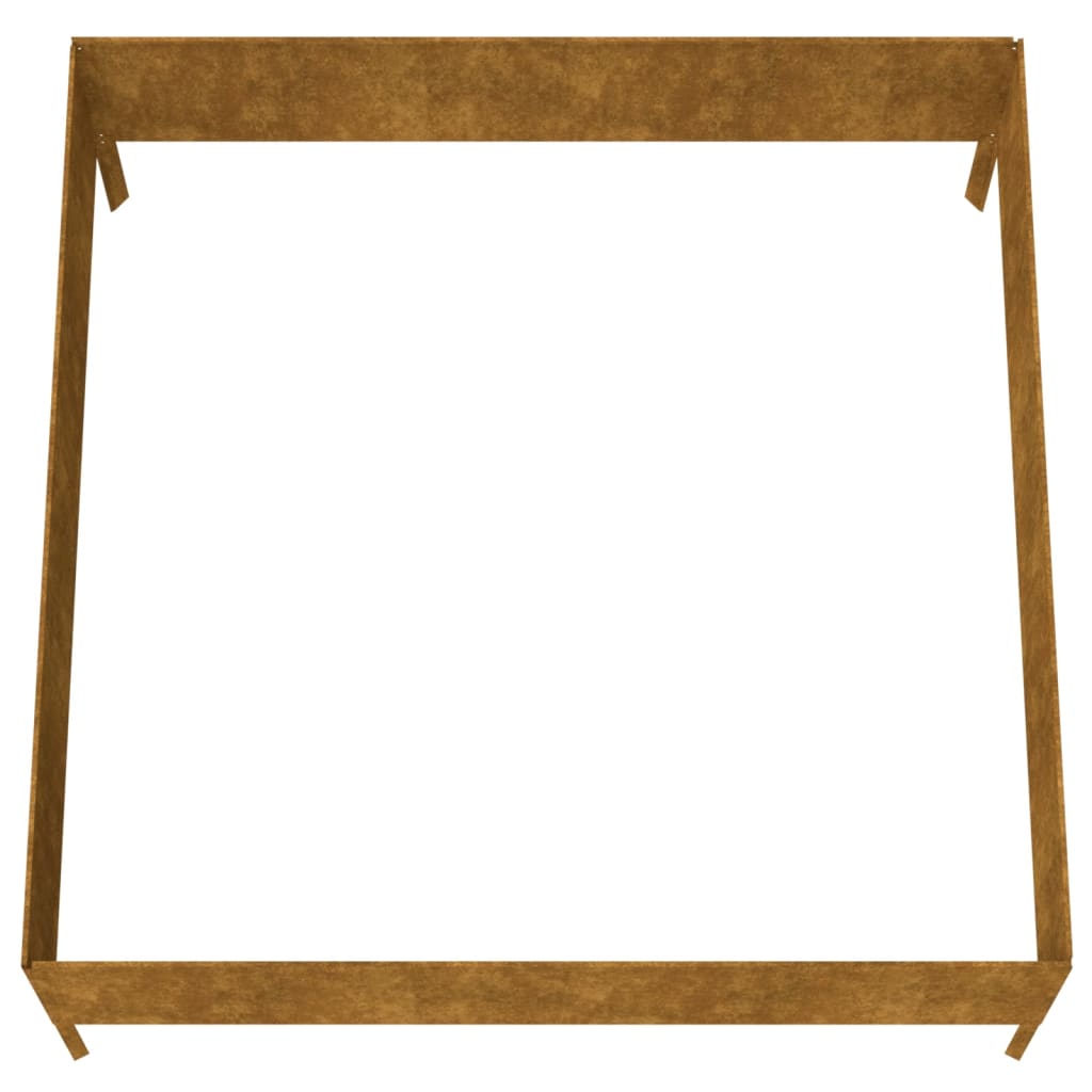 Høybed 100x100x41 cm cortenstål