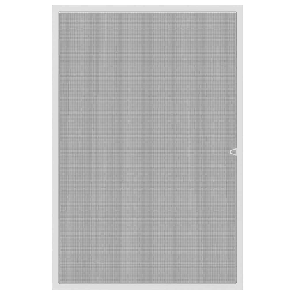 Insektskjerm for vindu hvit 80x120 cm