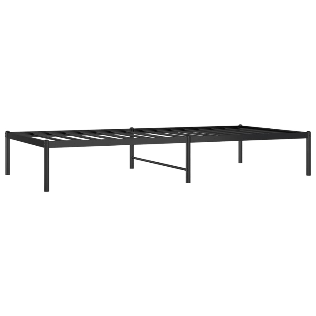 Sengeramme i metall svart 90x190 cm