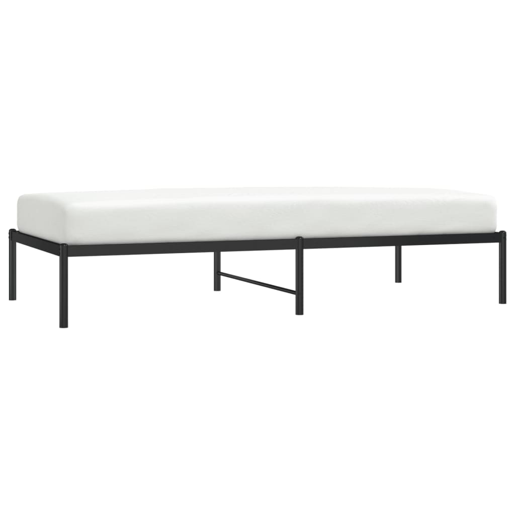Sengeramme i metall svart 90x190 cm