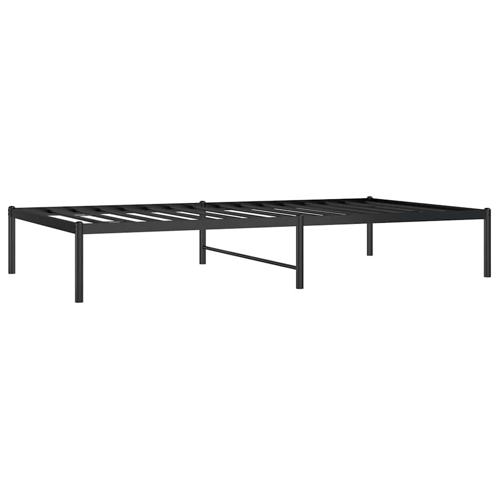 Sengeramme i metall svart 100x190 cm
