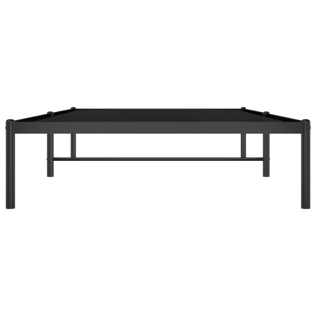 Sengeramme i metall svart 100x200 cm