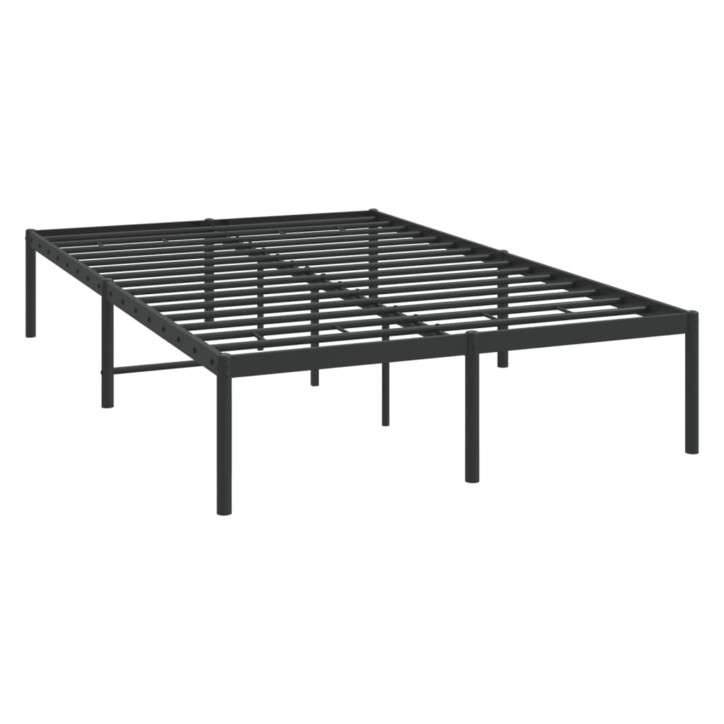 Sengeramme i metall svart 120x190 cm