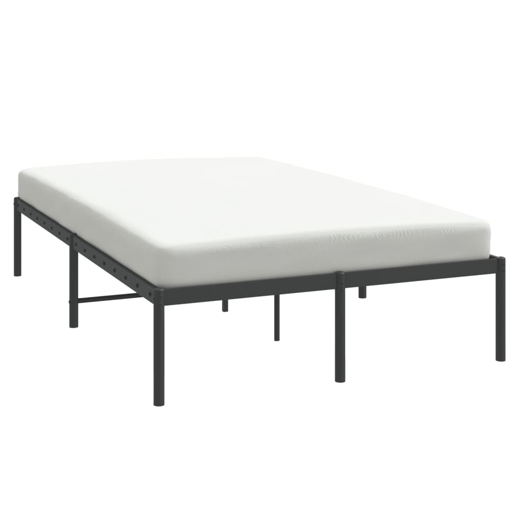 Sengeramme i metall svart 120x190 cm