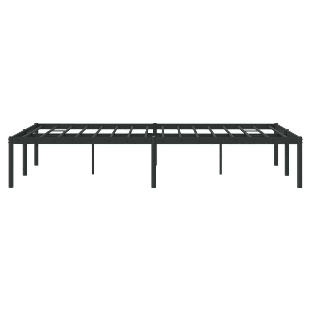 Sengeramme i metall svart 120x190 cm