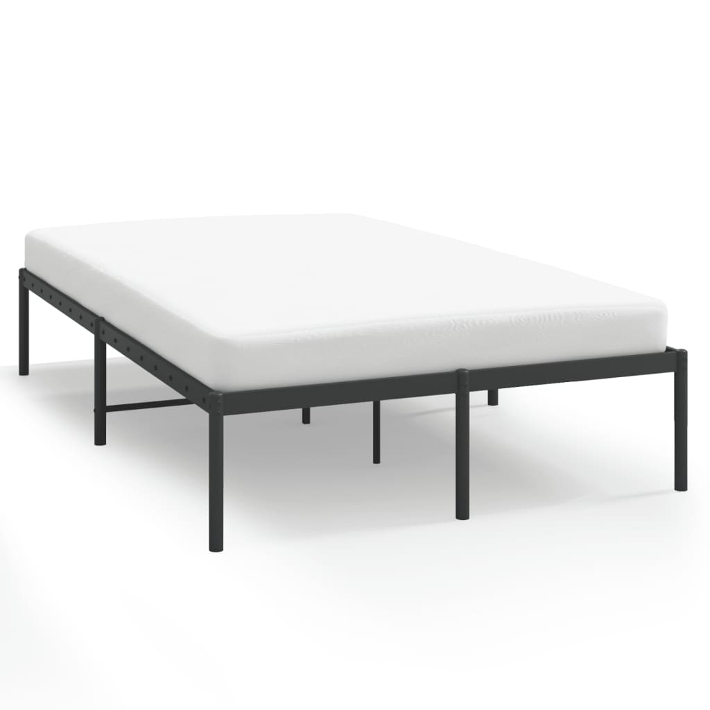 Sengeramme i metall svart 120x200 cm