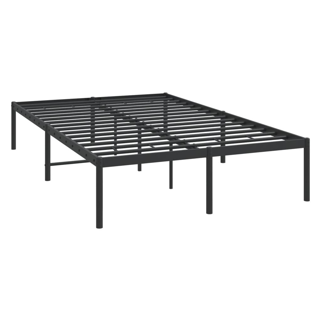 Sengeramme i metall svart 120x200 cm