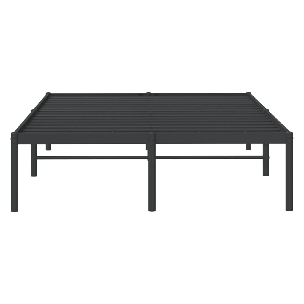 Sengeramme i metall svart 120x200 cm