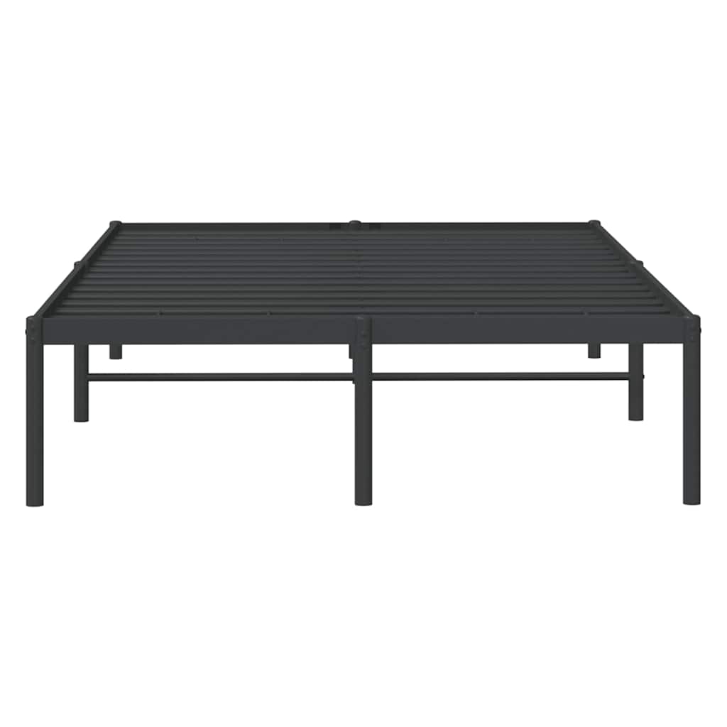 Sengeramme i metall svart 135x190 cm