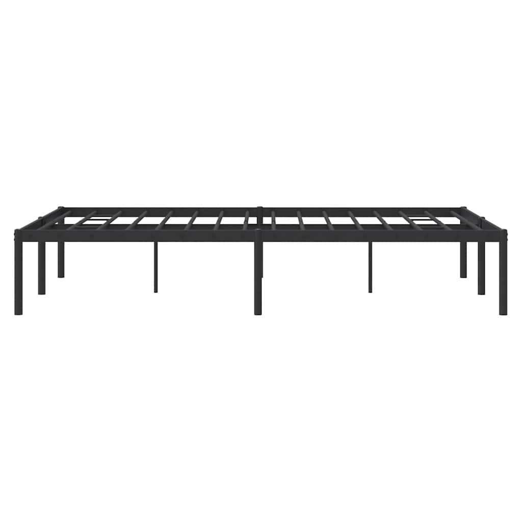 Sengeramme i metall svart 135x190 cm
