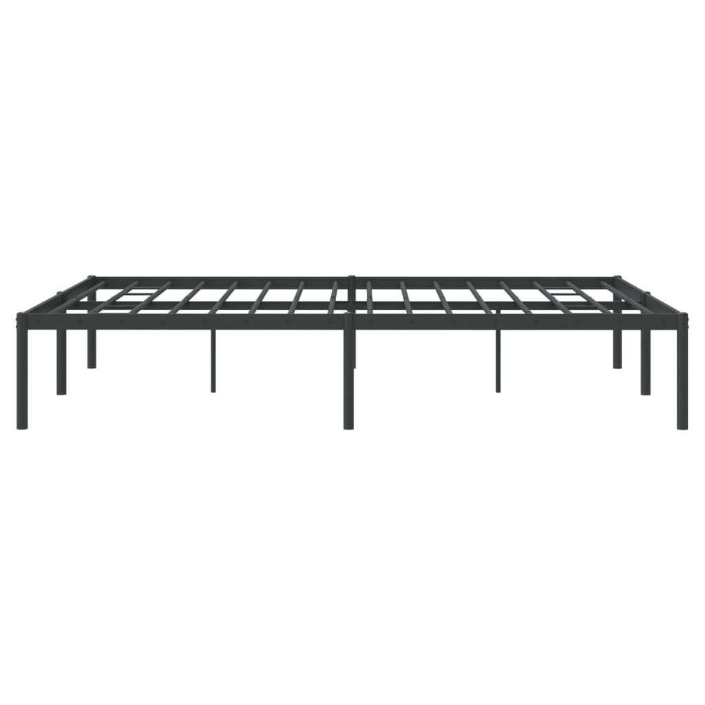 Sengeramme i metall svart 140x190 cm