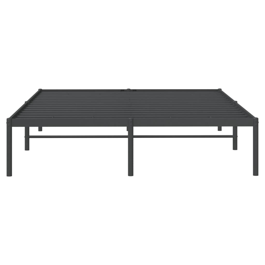 Sengeramme i metall svart 150x200 cm