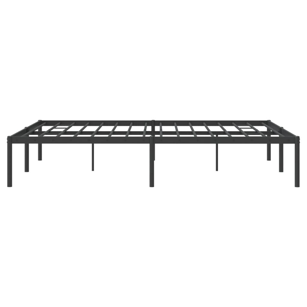 Sengeramme i metall svart 150x200 cm