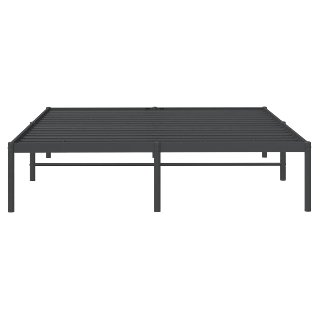 Sengeramme i metall svart 160x200 cm