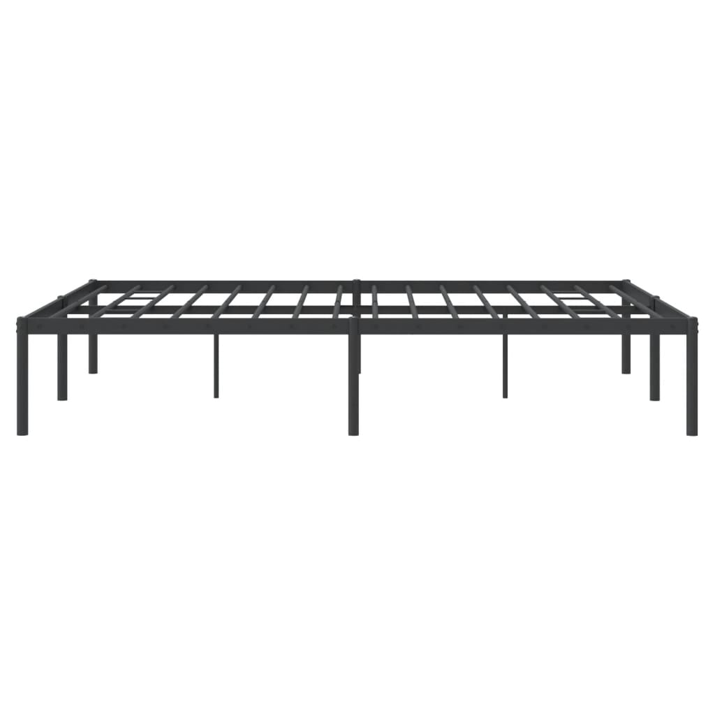 Sengeramme i metall svart 160x200 cm