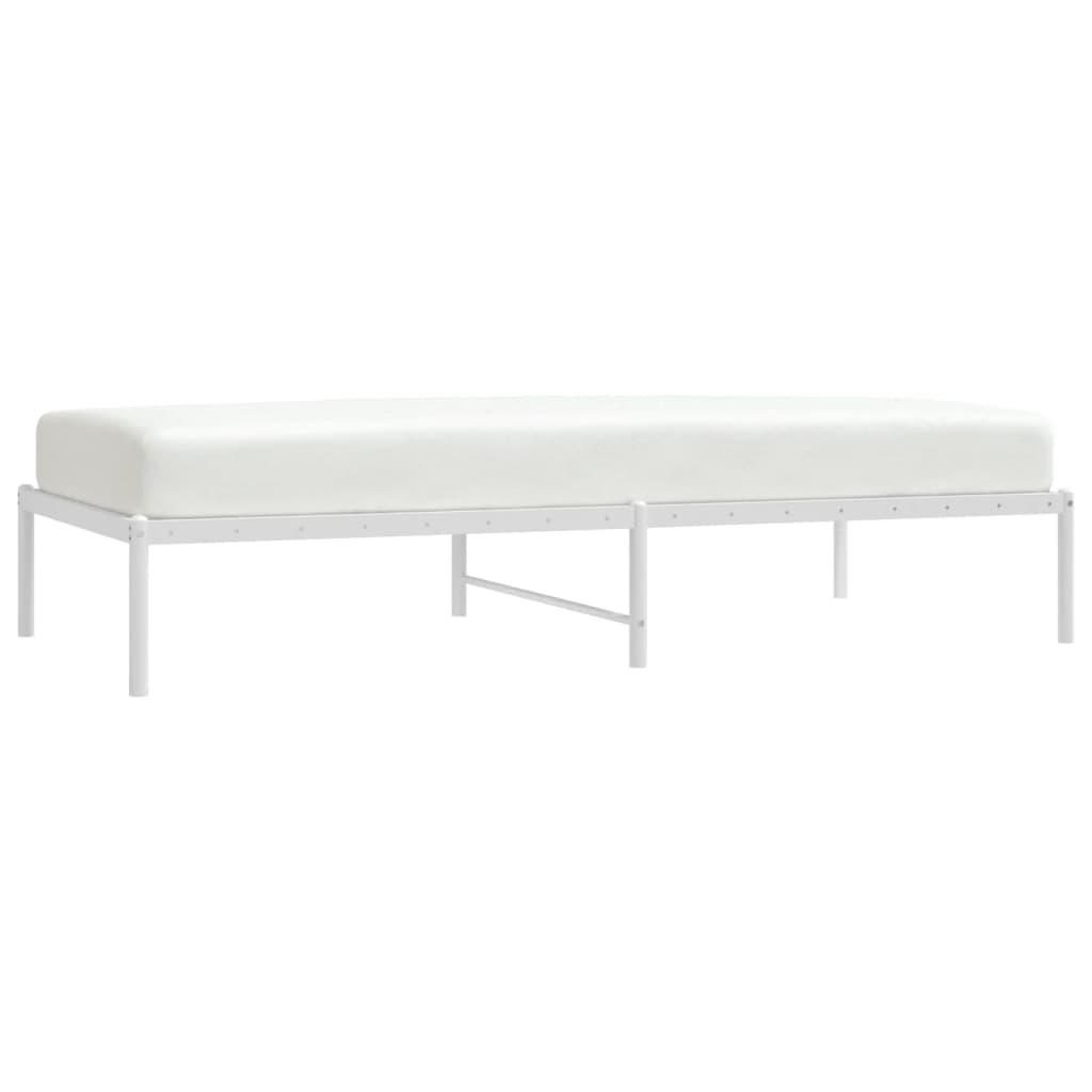 Sengeramme i metall hvit 90x190 cm