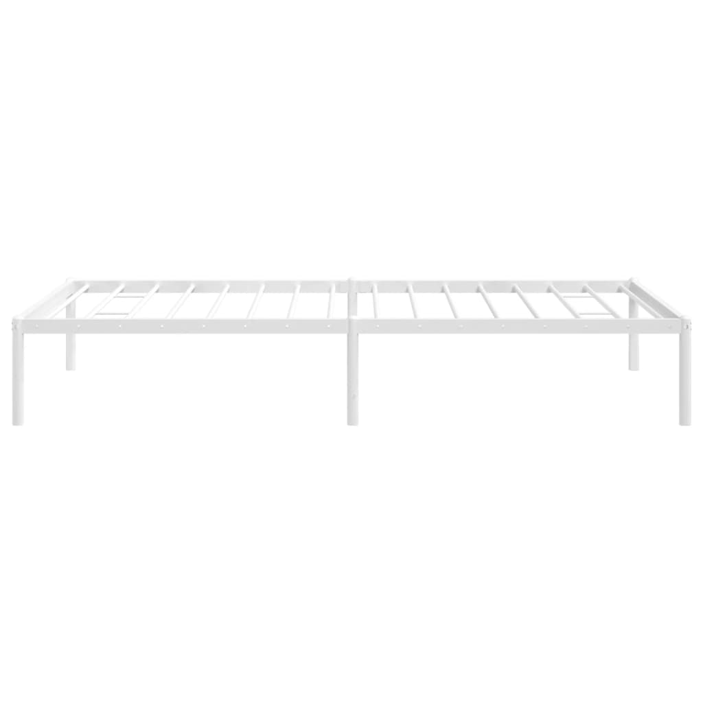 Sengeramme i metall hvit 90x190 cm