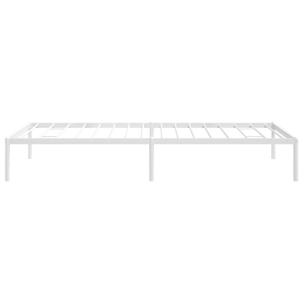 Sengeramme i metall hvit 90x200 cm