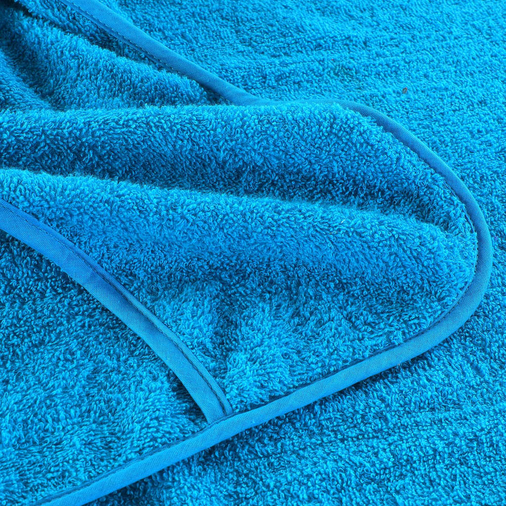 Strandhåndklær 2 stk turkis 75x200 cm stoff 400 GSM