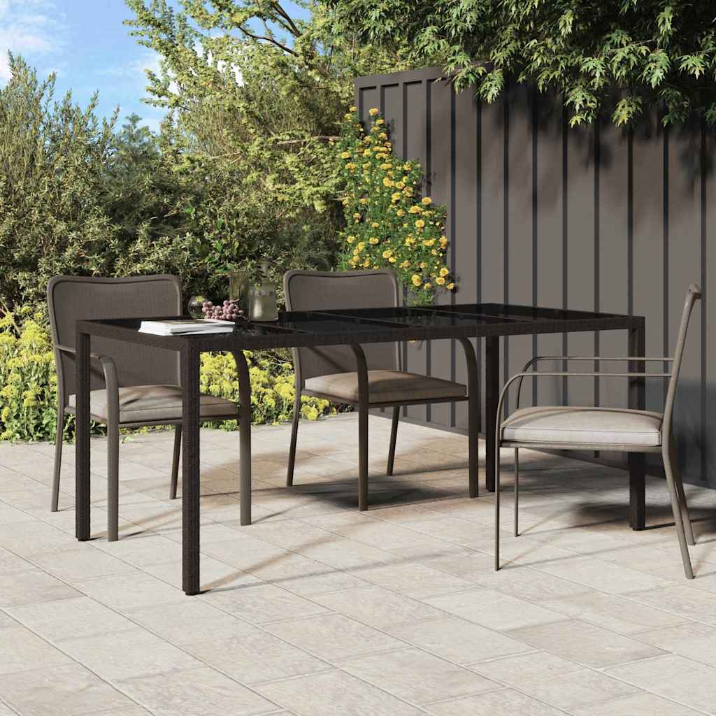 Hage middagbord Brun 190 x 90 x 75 cm Poly rattan