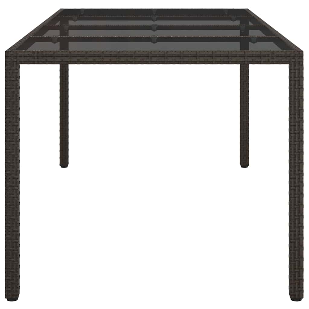 Hage middagbord Brun 190 x 90 x 75 cm Poly rattan