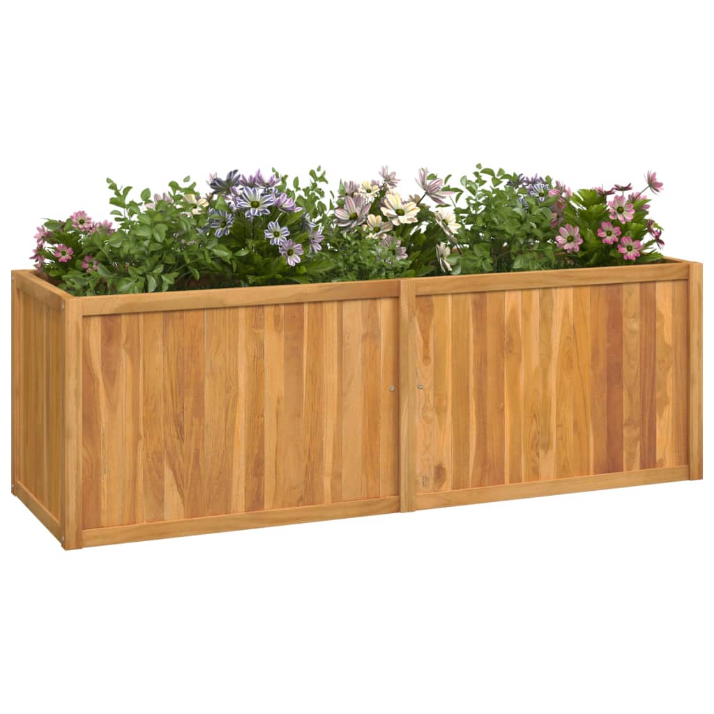 Høybed 150x50x50 cm heltre teak