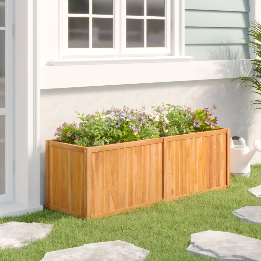 Høybed 150x50x50 cm heltre teak