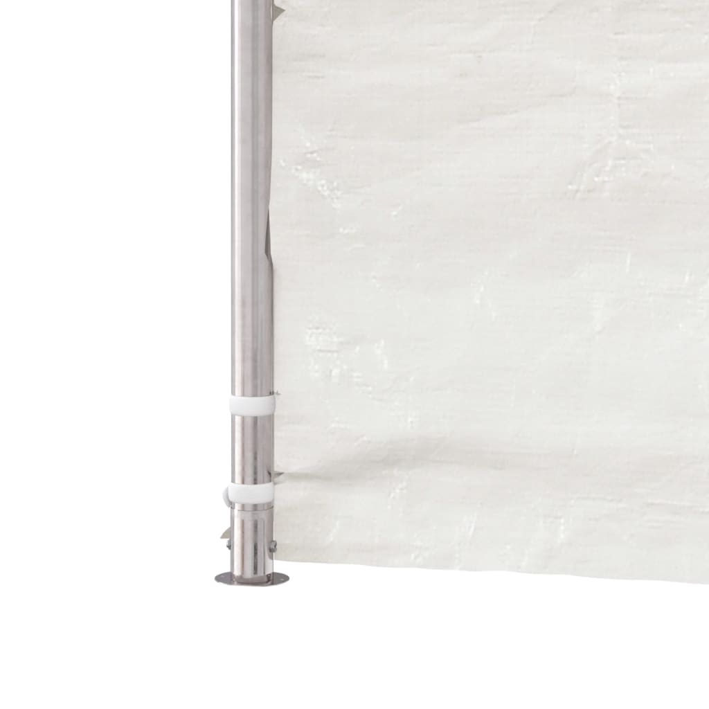 Paviljong med tak hvit 5,88x2,23x3,75 m polyetylen