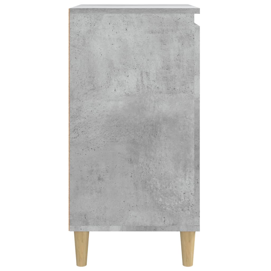 Nattbord 2 stk betonggrå 40x35x70 cm konstruert tre