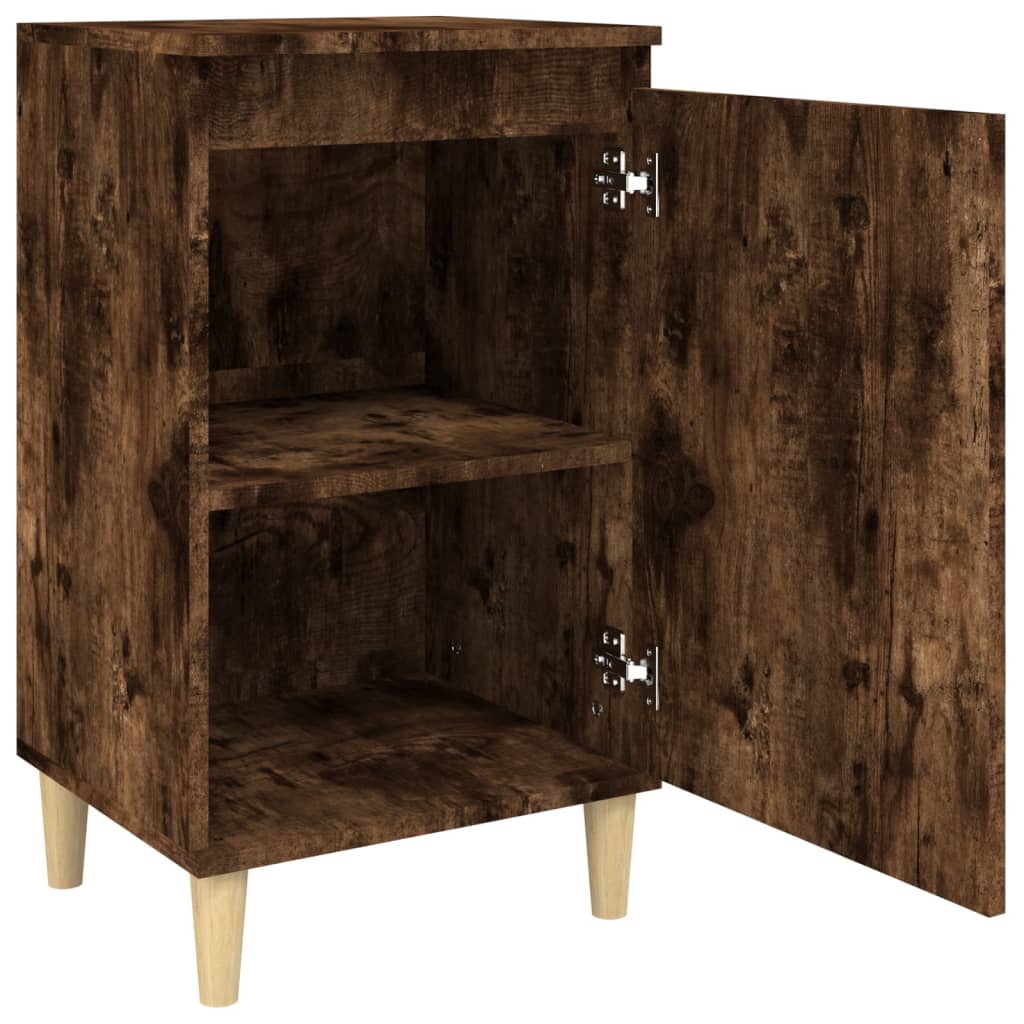 Nattbord røkt eik 40x35x70 cm konstruert tre