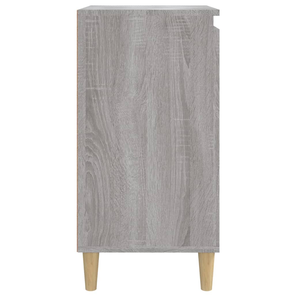 Nattbord 2 stk grå sonoma 40x35x70 cm konstruert tre