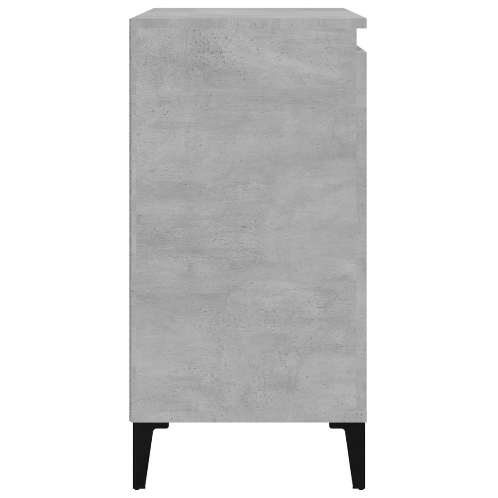 Nattbord 2 stk betonggrå 40x35x70 cm konstruert tre