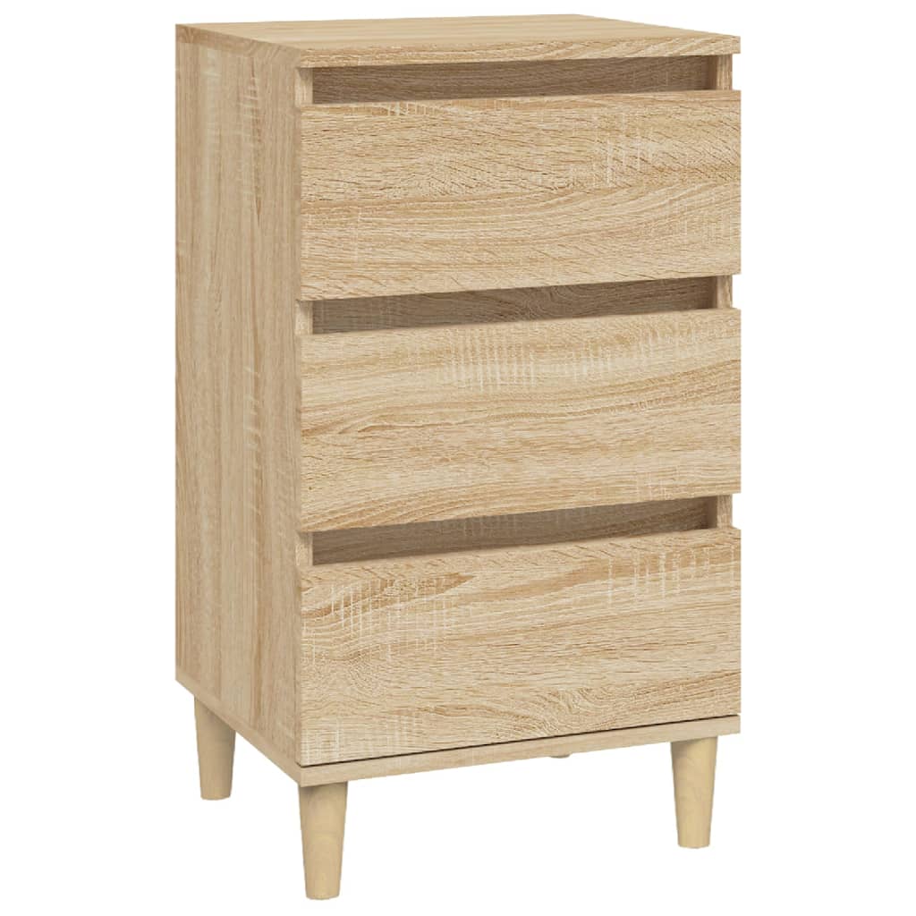 Nattbord sonoma eik 40x35x70 cm konstruert tre