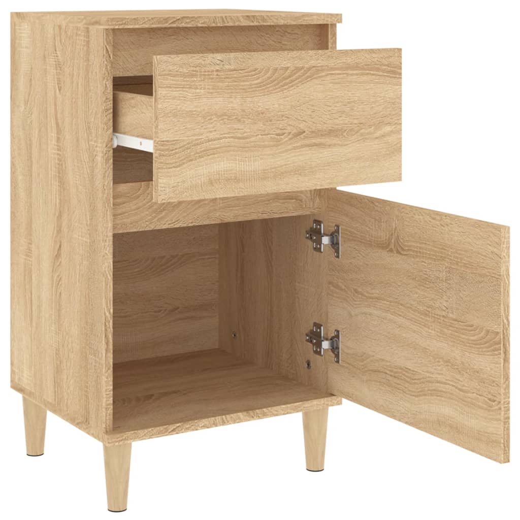 Nattbord 2 stk sonoma eik 40x35x70 cm