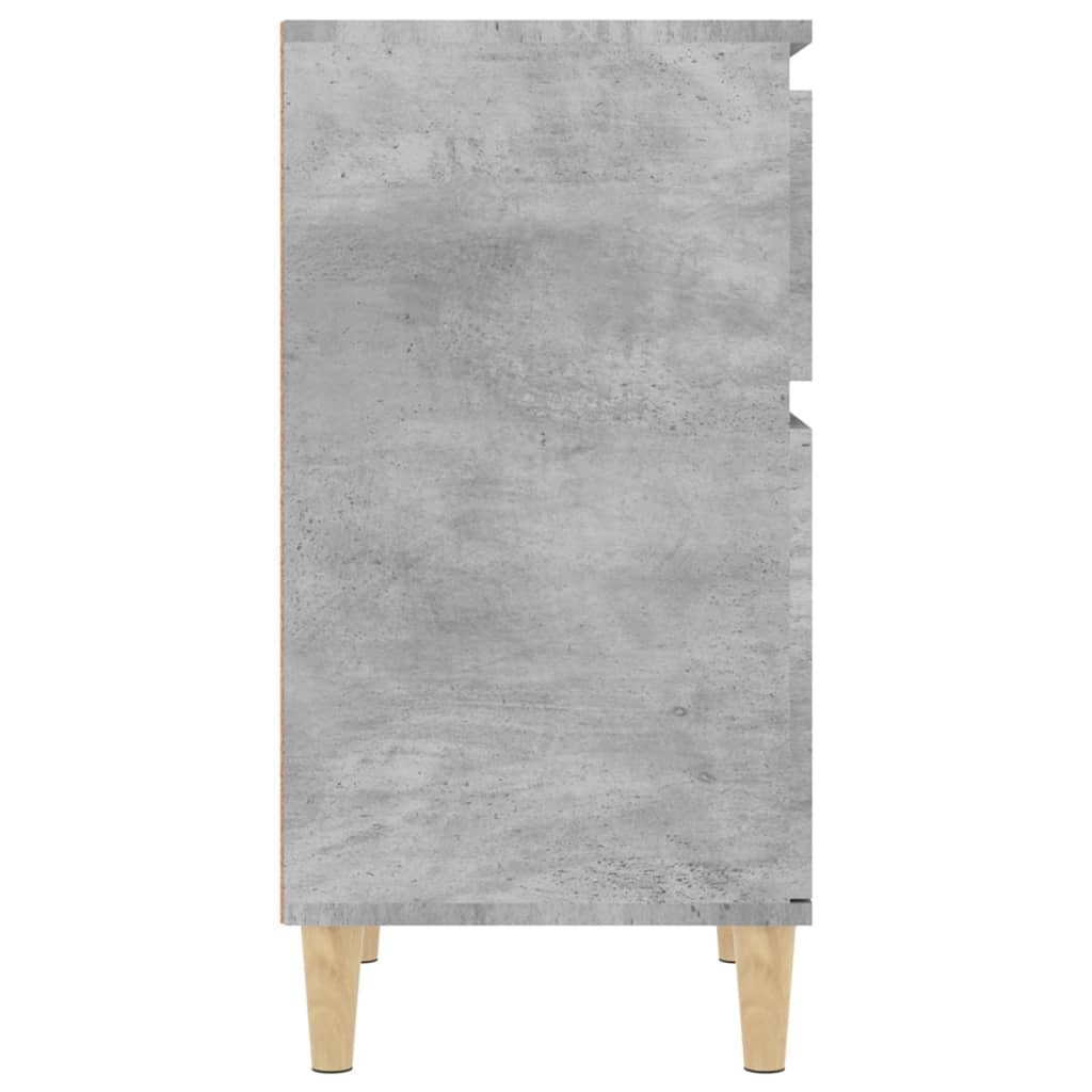 Nattbord betonggrå 40x35x70 cm