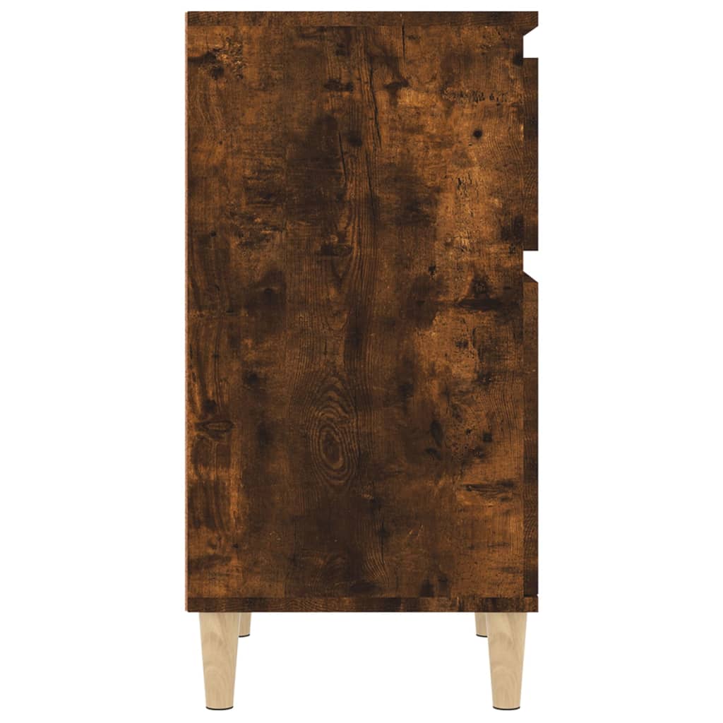 Nattbord 2 stk røkt eik 40x35x70 cm