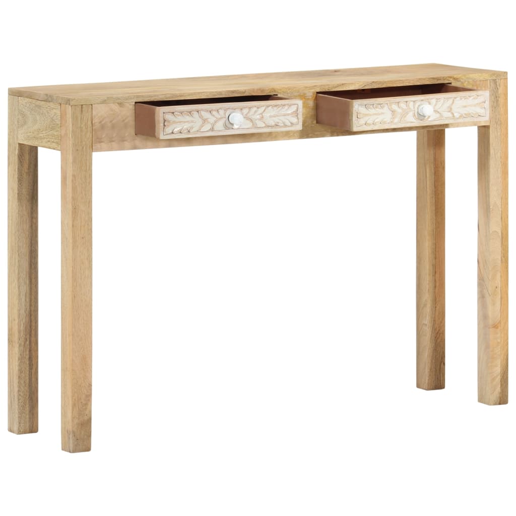 Konsollbord 110x30x75 cm bleket heltre mango