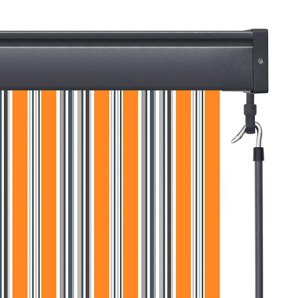 Utendørs Rullegardin Stripete Gul og blå 180 x 250 cm stoff