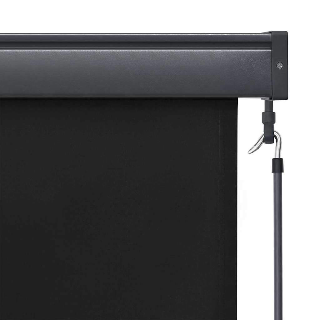Utendørs Rullegardin Stripete Antrasitt 180 x 250 cm stoff