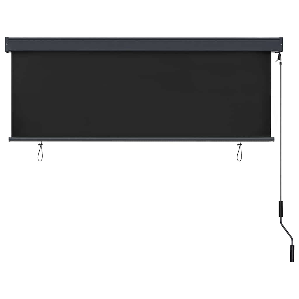 Utendørs Rullegardin Stripete Antrasitt 180 x 250 cm stoff