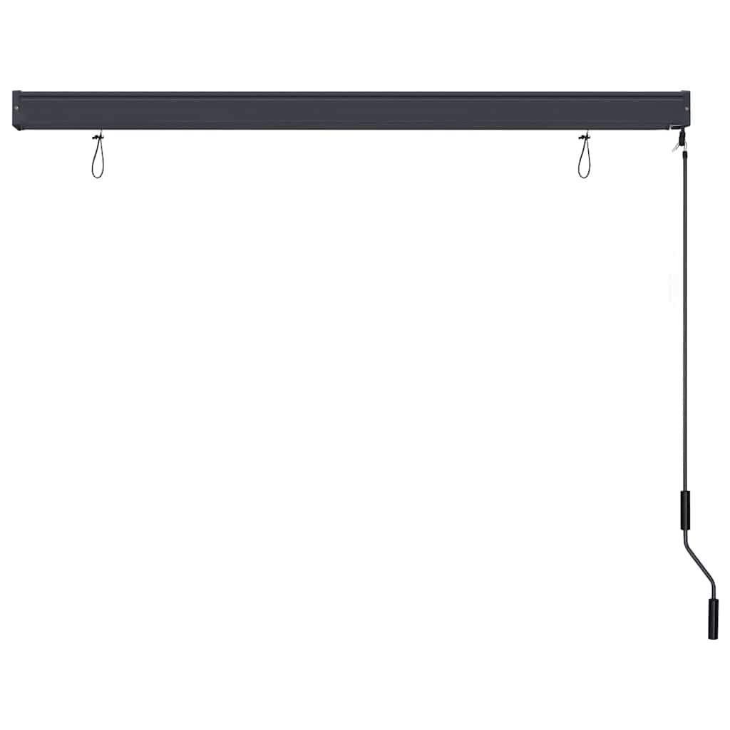 Utendørs Rullegardin Stripete Antrasitt 180 x 250 cm stoff