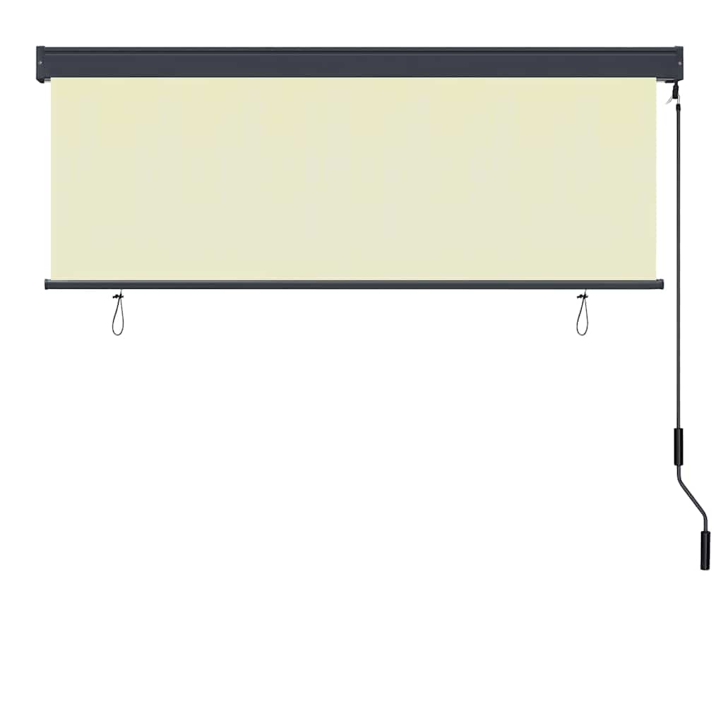 Utendørs Rullegardin Stripete Justerbar Krem 180 x 250 cm stoff
