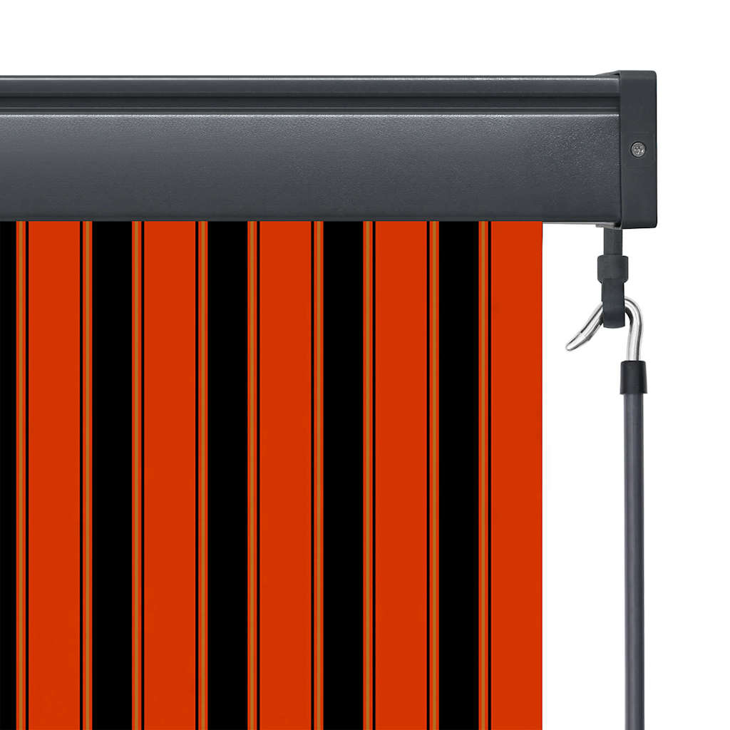 Utendørs Rullegardin oransje og hvit 180 x 250 cm stoff