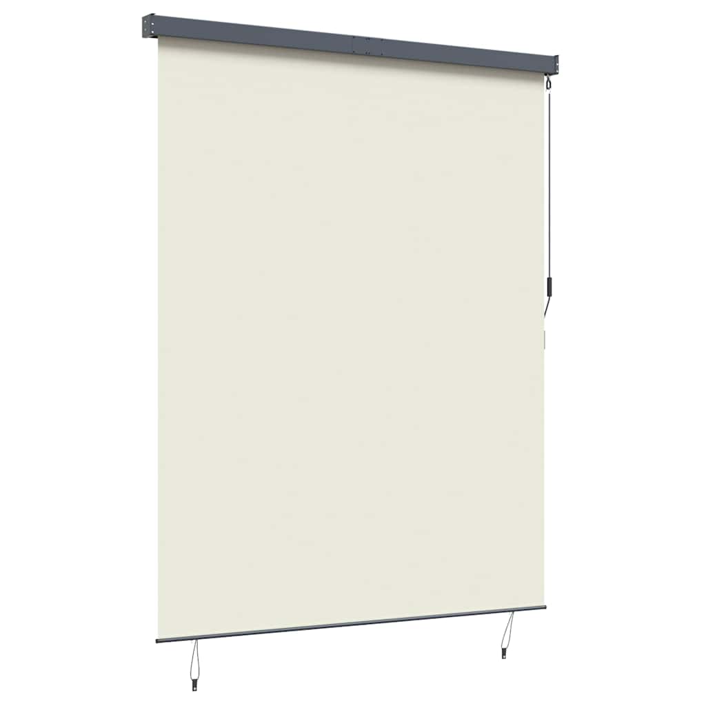 Utendørs Rullegardin Striped Manual Krem 200 x 250 cm stoff