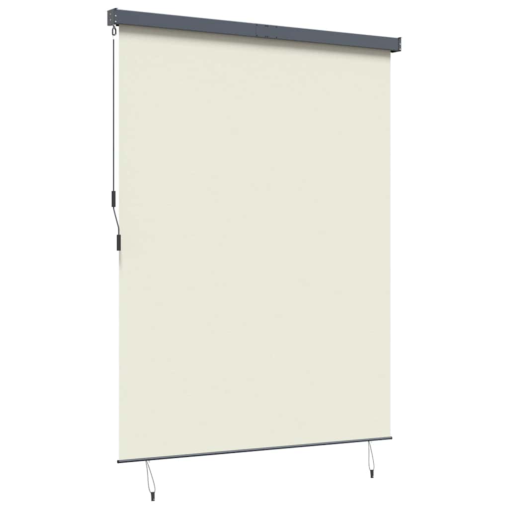 Utendørs Rullegardin Striped Manual Krem 200 x 250 cm stoff