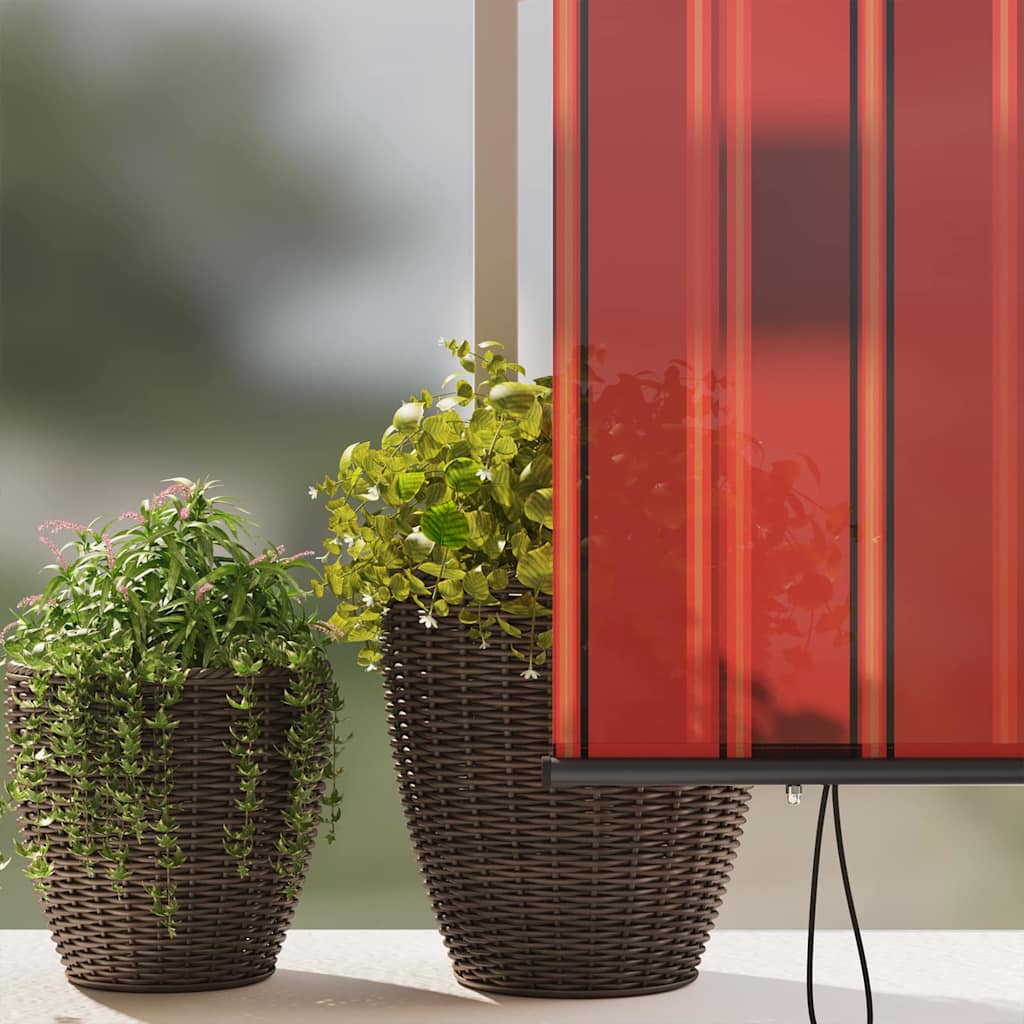Utendørs Rullegardin Striped oransje og brun 200 x 250 cm stoff