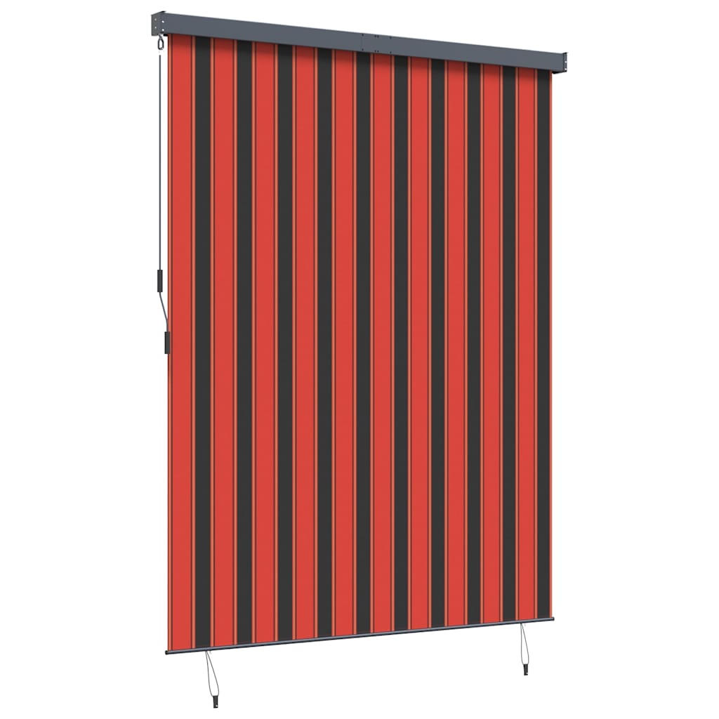 Utendørs Rullegardin Striped oransje og brun 200 x 250 cm stoff